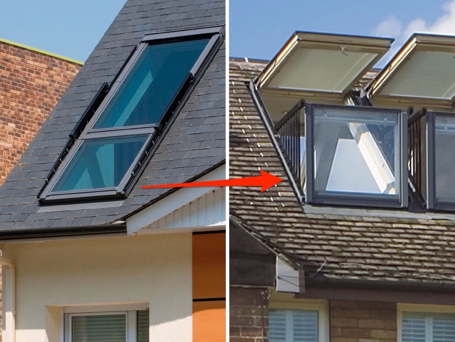 Pitched Roof Folding Skylight